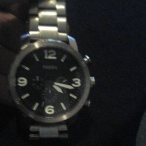 Black Fossil men's watch